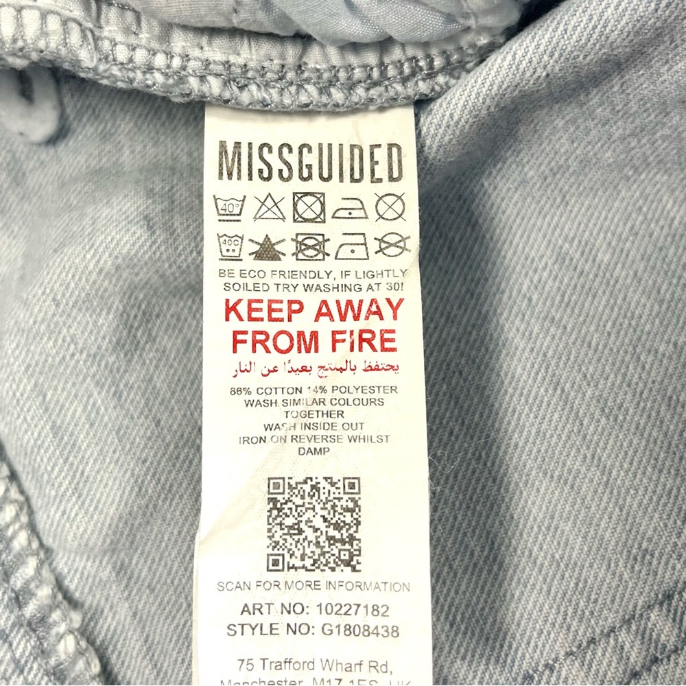 Misguided High Rise Patchwork Distressed Jeans Si… - image 13